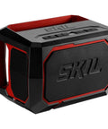 Portable Bluetooth Speaker Designed For Power Tools With Kickin Bass Output Aux Input Usb Charging Port Plug And Play Simplicity, black and red speaker,