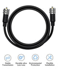 RG8x Coaxial Cable 30 Ft to 100 Ft Kit for Radios and CB Antennas PL259 UHF Male to Male 50 Ohm Shielded RF Cable