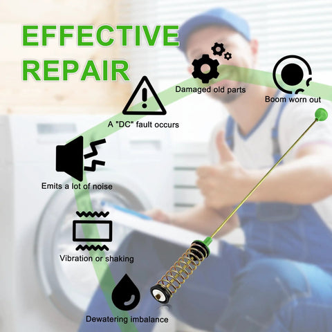 High Performance Washer Suspension Rod Replacement For Samsung Models WA44A3205AW WA40A3005AW WA45T3200AW WA5N3050AW on repair guide.
