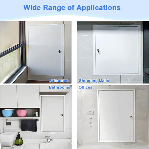 Smooth Paintable Access Panel For Drywall Seamless Wall Cover Flush Mount Door in bathrooms and offices for plumbing fixes.