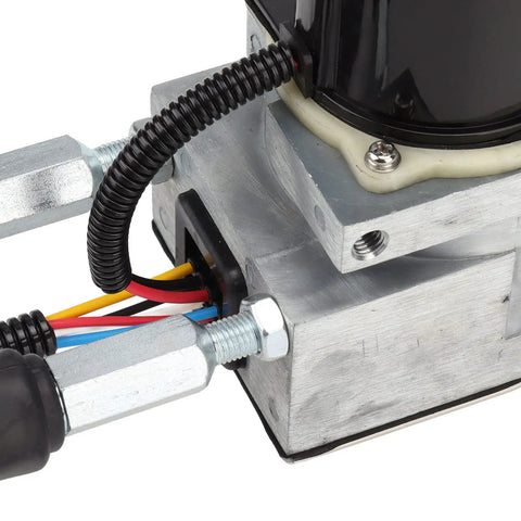 Close-up of Heavy Duty Excavator Throttle Stepping Motor Built Tough From Durable Alloy Steel For HD800 And HD900 with long cable.