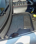 Heavy Duty Abs Battery Box Cover For C5 Corvette 1997 To 2004 in engine bay, sturdy black protective lid over battery.