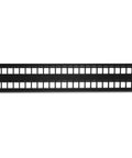 Top Shelf 48 Port Blank Keystone 2U Patch Panel, 19 Inch Metal Rackmount Housing for organized networking.