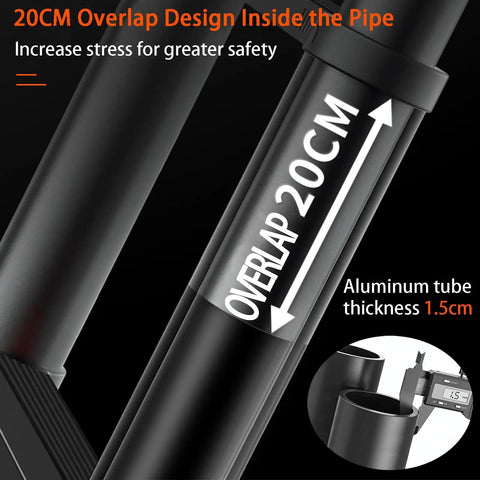 20 Ft Telescoping Ladder Made Of Heavy Duty Aluminum With Detachable Hooks For Safe Indoor And Outdoor Use Space Saving Extension Ladder In Sleek Black Finish Built Like A Boss. 20cm overlap, 1.5cm tube thickness