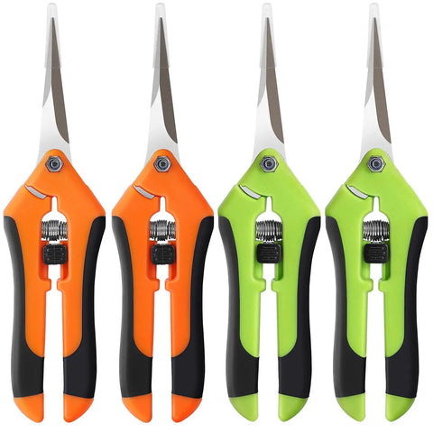4 Pack Pruning Shears 6.5 Inch Garden Scissors With Sharp Stainless Steel Blades For Precise Plant Pruning And Trimming