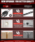 Comparison image showcasing Professional Countersink Drill Bit Set With Adjustable Depth Stop Collar For Woodworking features.