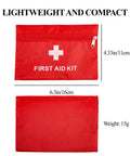 Red 12 Pack Empty First Aid Pouches for Travel and Outdoor Use Grab And Go Medical Bags Waterproof Zipper Pouches Built For Emergency Kits 4.3 By 6.3 Inches