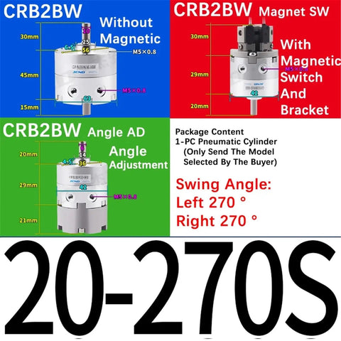 Full Size Single Blade Swinging Pneumatic Rotary Actuator - Badass Air Cylinder For Crushing Valve Control Jobs On Heavy Duty Gear Without Breaking A Sweat For Daily Production Runs with adjustment details.