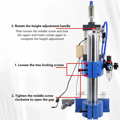 Heavy Duty 200kg Pneumatic Punch Press Machine Smooth Microcomputer Control System High Precision Bending Riveting And Double Button Metal Forming Built Tough For Your Daily Shop Grind