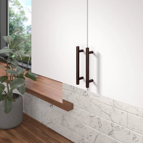 Brushed Oil Rubbed Bronze Cabinet Handle Four And A Quarter Inch Center To Center Steel Drawer Pull For Kitchen Bathroom