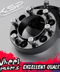 6x5.5 Wheel Spacers For Toyota Tacoma 4Runner 1.5 Inch Forged Beefed Up Hub Centric Adapters Kit With Extended Open Lug Nuts