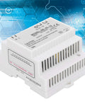 Beefy 45W 12V DIN Rail Switching Power Supply For Industrial Control, 100 240VAC Input, 12V Output, Single Output, Rugged ABS Housing, Plug And Play, Universal Electrical Conversion Component, white ABS case with DIN rail mount