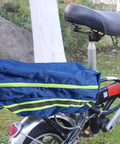 Must-Have Waterproof E-Bike Rear Seat Cover With Big 43cm Polyester Storage Bag For Battery Protection Against Rain Dirt And Dust Keeps Gear Safe On Rides on e-bike rear seat