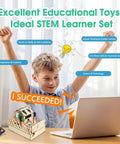 Child using IoT Smart Home Hands-On Coding Kit For Arduino Fans, Voice And App Control, 3D Wooden Puzzles, STEM Toy for learning coding.