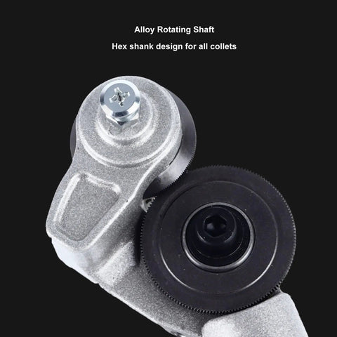 Heavy Duty Electric Drill Sheet Metal Cutter Attachment Ti Steel Blade 40mm Disc Tool showing alloy rotating shaft design.