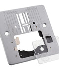 Universal Needle Plate For Sewing Machines That Fits 3323 4411 4423 4452 6380 And More Heavy Duty Scholastic Talent Models Smooth Feed For Precise Stitches No Fuss Swap Includes Bobbin Cover Plate For Quick Setup. metal needle plate with bobbin cover plate and stitch guides