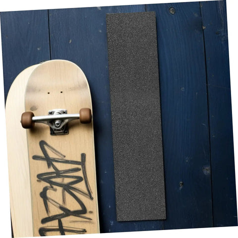 Non Slip Grip Tape For Skateboard Decks And Electric Scooters Heavy Duty PVC Material with skateboard on wooden floor