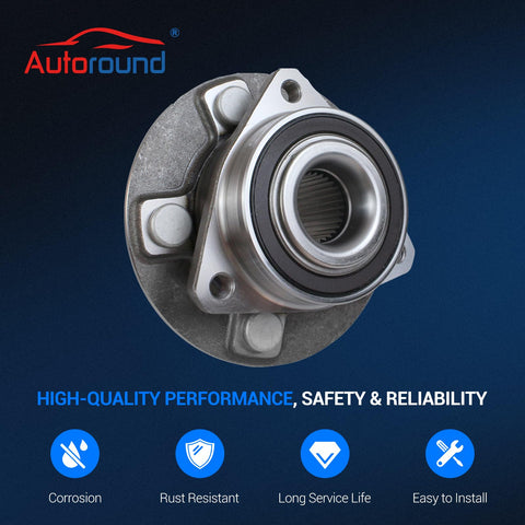 Front And Rear Wheel Bearing Hub Assembly 5 Lug With ABS Encoder For Cadillac CTS XTS Camaro Impala 2008-2019 Driver Or Passenger Side Easy Drop-In Replacement