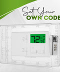Lockable Thermostat Cover With Combination Lock Clear Polycarbonate Wall Mount Lock Box Fits 4.5 x 7 x 2.5 Easy Install