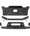 UTV Winch Mounting Plate For Honda Talon 2019 To 2021 Black Beefy Heavy Duty Thick Steel Off Road Recovery Ready Mounting Solution