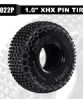 S5 60x20mm XHX Pin Tire For SCX24 FCX24 1/18 1/24 RC Crawlers - Grippy Performance Ultra Soft Compound Lightweight At 11g Each Long Lasting Traction On Any Terrain