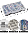 Hot Wheels Display Case Holds 27 Cars, Portable Toy Organizer With Four Groove Slots For 3.25, 3.0, 2.75 And 2.5 Inch Cars