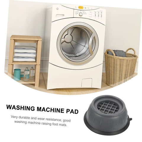 Anti Slip Washing Machine Foot Pads 8 Pack shockproof heightening mats for vibration control near a washer and hamper