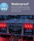 Trailer in rain with Six Pack 6 Inch Oval LED Trailer Lights Kit With 10 LED Marker Lights And Brake Stop Turn Signals Waterproof Tail Lights