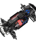 Aluminum Steering Bellcrank Assembly And Drag Link Set For Traxxas 1/16 Mini Maxx RC Car Upgrade Black CNC Machined Aluminum Alloy To Beef Up Steering Precision, Durability, And Smooth Handling, black steering chassis installed