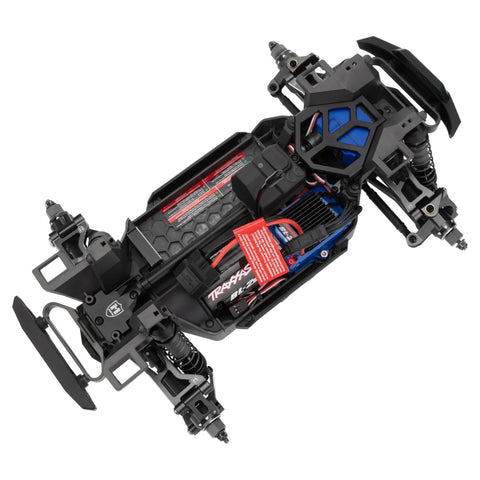 Aluminum Steering Bellcrank Assembly And Drag Link Set For Traxxas 1/16 Mini Maxx RC Car Upgrade Black CNC Machined Aluminum Alloy To Beef Up Steering Precision, Durability, And Smooth Handling, black steering chassis installed