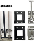 Application of Heavy Duty 304 Stainless Steel RV Door Latch Holder T Style Entry Door Catch with screws shown installed.