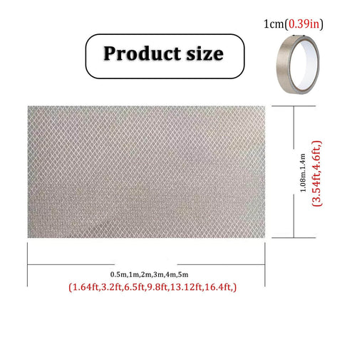 Faraday Shield Fabric With Copper Nickel Polyester For RFID And WiFi Blocker EMF Protection Material Shields From 10kHz To 30GHz Silver Color Size 4x1.4m