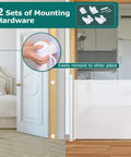 Retractable Baby Gate For Stairs And Doorways, Extra Wide Mesh Barrier Extends Up To 71 Inches, with mounting hardware