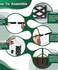 Citronella Outdoor Torches Set Of 6 White 16 Oz Each With 59 Inch Metal Poles And 3 Prong Grounded Stakes For Backyard Patio Garden Decor assembly instructions.
