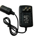 Solid Build AC To DC Converter 100-240V To 12V 2A 24W with cigarette lighter plug and power adapter for auto gadgets.