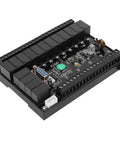 Plug And Play PLC Control Board With Relay Delay Module And Analog FX1N-32MR DC10-28V, black rugged industrial automation board