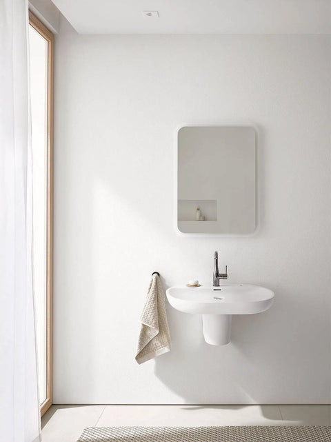 Essence Wall Mount Shroud For Modern Bathroom Sinks With Smooth Gloss Finish No Fuss Easy Clean Design Fits 39668000 And 39669000