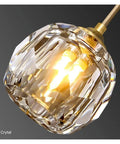 Modern Crystal Chandelier Pendant Light Straight Up Gorgeous Ace Indoor Fixture For Living Room And Stairwells with golden light.