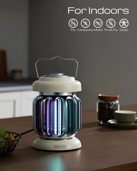 Hybrid Spectrum Bug Zapper With Waterproof Switch Indoor Outdoor Mosquito And Fly Killer UV Light Trap on kitchen counter