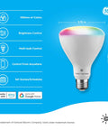 Color Changing BR30 LED Flood Light Bulbs Four Pack, WiFi Smart Bulbs For Home, Works With Alexa And Google Assistant, 9.5W, Indoor Mood Lighting