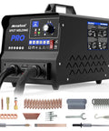 Heavy Duty Auto Body Dent Repair Spot Welder Kit With Manual And Auto Modes, 3500W Stud Welder, accessories displayed