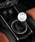 Dope Ball Shift Knob 5 Speed Round Gear Stick Shifter Knob For Most Manual And Automatic Cars White Finish Ergonomic Grip