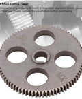 Built Like A Tank Steel Mini Lathe Spur Gear 80 Tooth, 12 Millimeter Bore, 83 Millimeter Outer Diameter, 8 Millimeter Thick.