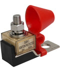 Close-up of fuse holder in the 90A Marine Battery Fuse And Terminal Block Combo Pack For Boats With IP66 Ignition Protected Build, 58V DC Max.