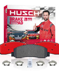 Rear Ceramic Brake Pads Kit For Infiniti Vehicles with red pads and racing-themed packaging