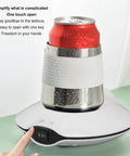 USB Powered Cup Warmer And Cooler Pad, Fast Heat And Chill Beverage Mat For Coffee And Tea with a can on top and control switch