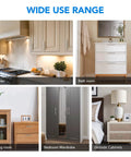 Collage showing Brushed Nickel And Brushed Brass Cabinet Knobs And Handles on kitchen, bathroom, living room, wardrobe, and bedside cabinets.