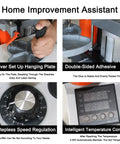 Portable Edge Bander for Woodworking With Speed Control 0 to 6 Meters Per Minute, features include double-sided gluing, temperature control.