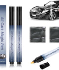 All Cars Magic Pen For Scratch Repair, 2 Pack Car Scratch Remover Pens, product with displayed use on car panel scratches.