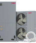 Heavy Hitter 5 Ton Central Air Conditioner Heat Pump System 60000 Btu Inverter Split AC with fans and copper line set.